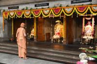HH Swamiji's arrival and Deva Darshana - Guru Purnima, 10th July 2025. Pictures Courtesy Shriyuts Dinesh Karkal and Abhinav Kalla